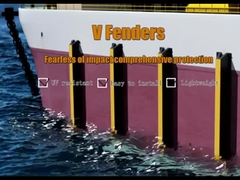 Résistant aux UV Fender en caoutchouc de quai absorption d'énergie élevée faible force de réaction