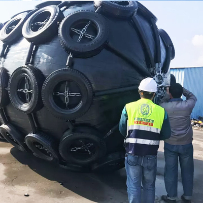 amortisseur en caoutchouc pneumatique 2.0*3.5M Floating For Ship de 80kPa Yokohama à se transporter