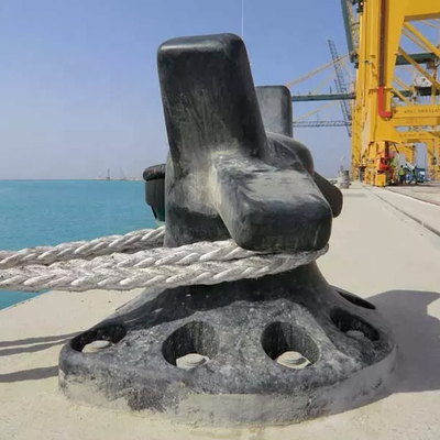 Borne de amarrage résistante de fonte 100 tonnes pour l'amarrage à quai de bateau de dock de bateau