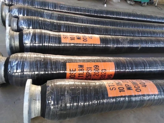 Pétrole d'essence et d'huile en caoutchouc de tuyau de Sts renforcé par textile flexible avec le fil d'acier d'hélice