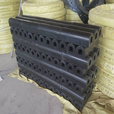 Type creux amortisseurs/du bateau D de section protection de butoir en caoutchouc de dock