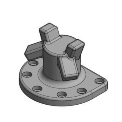 Dock Pier Quay Tee Head Bollard amarrant Marine Cast Iron Qt 450