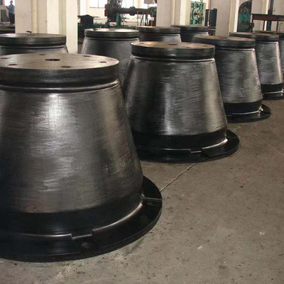 Excellente élasticité Fenders en caoutchouc à cône jumeaux Faible entretien