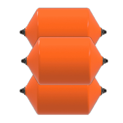 2.3*6.2m Fender à mousse flottante avec couche externe de polyuréate de qualité militaire
