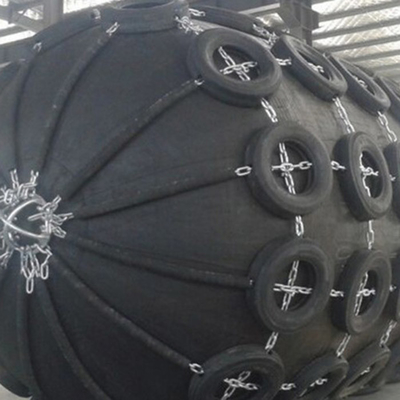 Fender en caoutchouc noir Yokohama certifié BV avec installation facile et certification BV