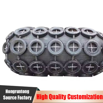 1.5m Pneumatique Fenders Marine Absorption d'énergie élevée résistant aux UV Installation facile