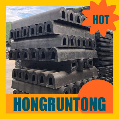 Défense en caoutchouc en forme de D : résistance élevée à la compression, élasticité durable, protection fiable des quais